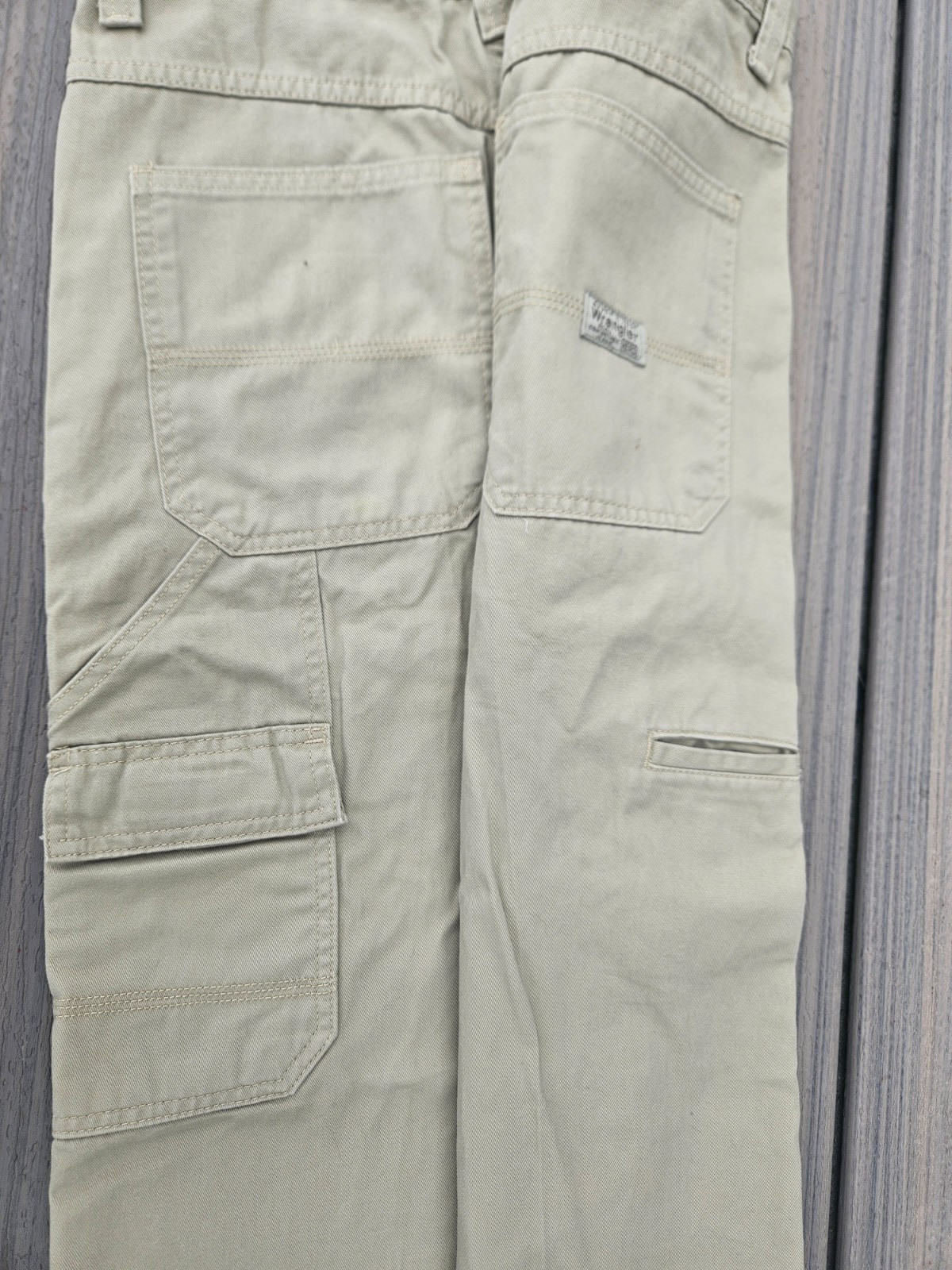 WRANGLER LIGHT KHAKI PANTS CARPENTER JEANS 94HYWCA 29×30 100% COTTON