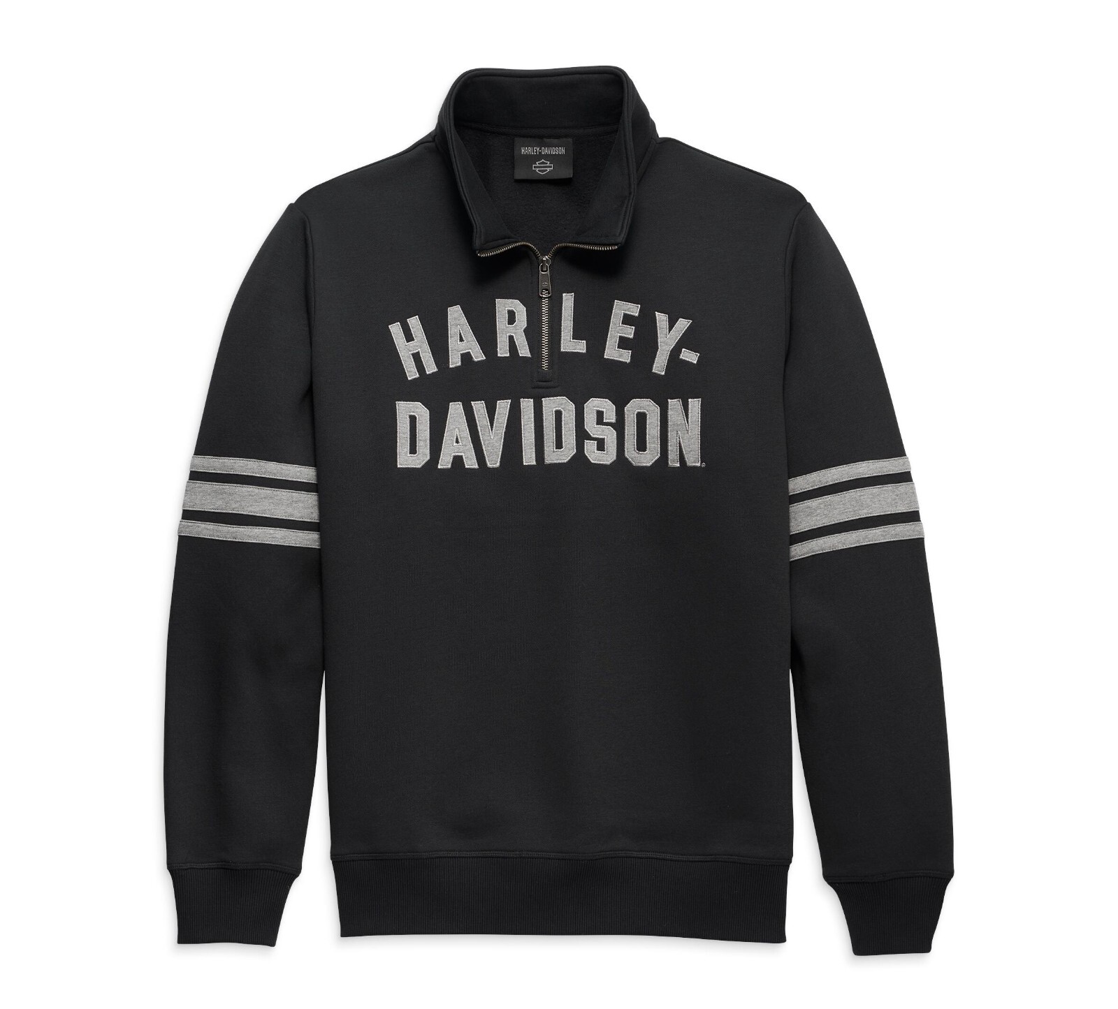 Harley-Davidson Men’s Staple 1/4 Zip Pullover, Black Beauty – 96014-23VM