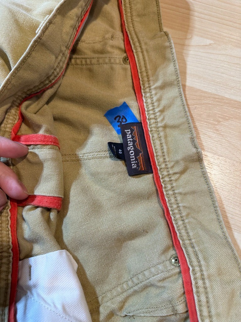 Patagonia All Seasons Hemp Canvas Double Knee Mens Pants Rattan Tan 55780 40×30
