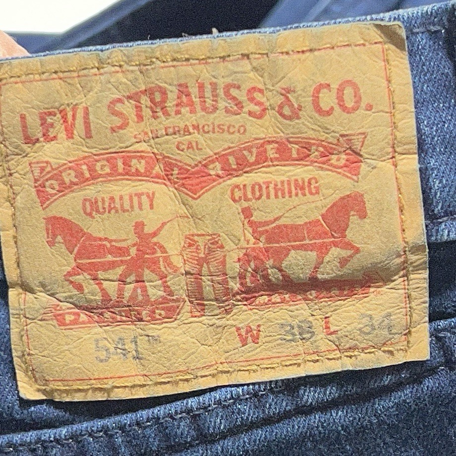 Levi’s 541 Jeans Mens Blue Straight Denim All Seasons Tech Fits Size 38×33