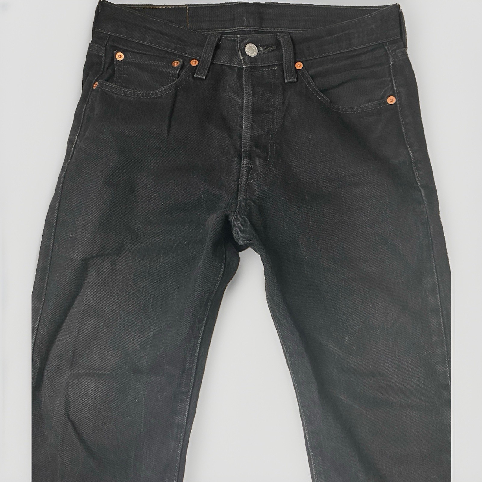 Levis 501 Jeans Mens Size 28×30 Black Original Fit Straight