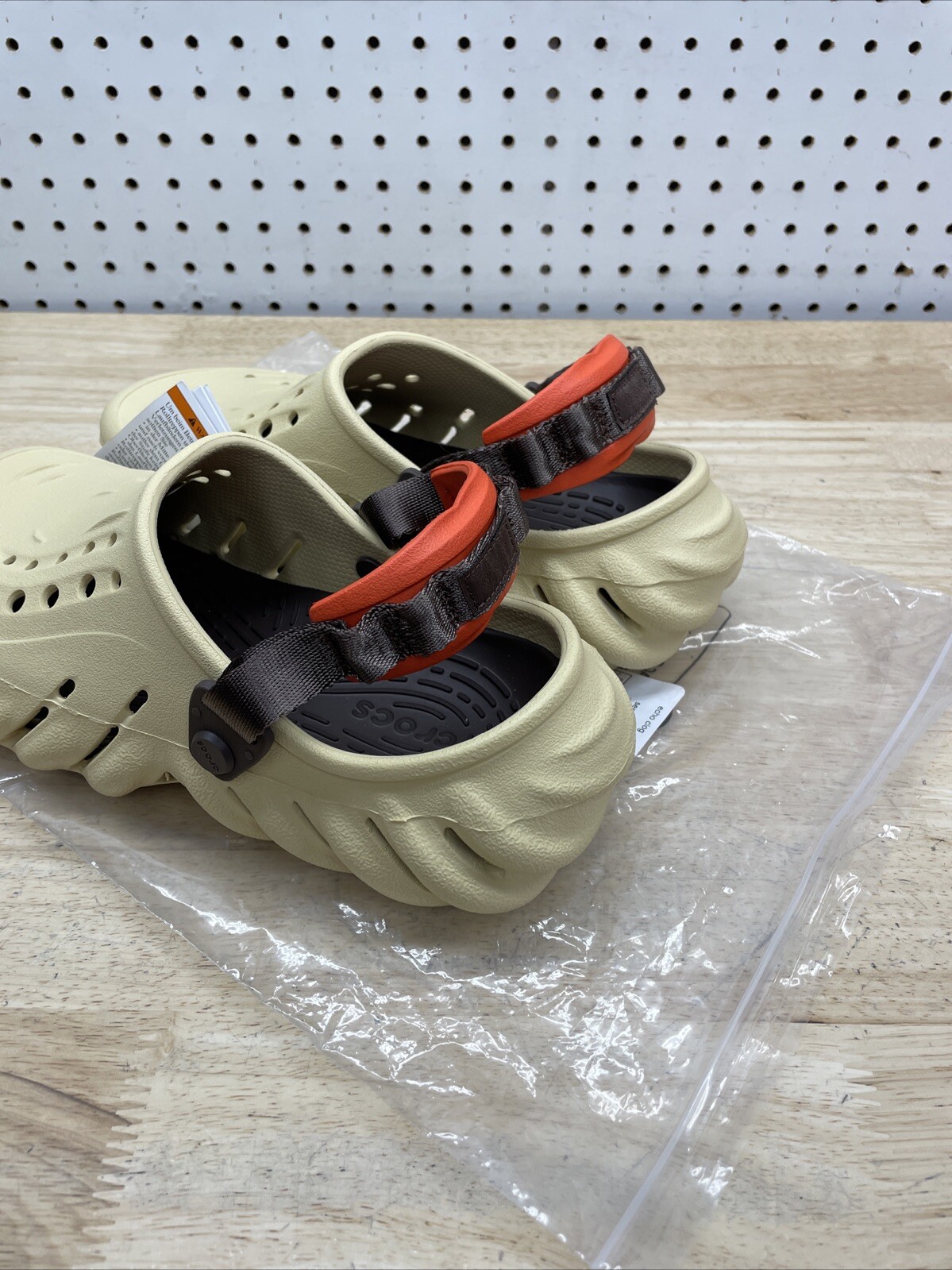 Crocs Echo Clog Sesame Unisex Slip On Comfort 207937-0HX New Multiple Sizes
