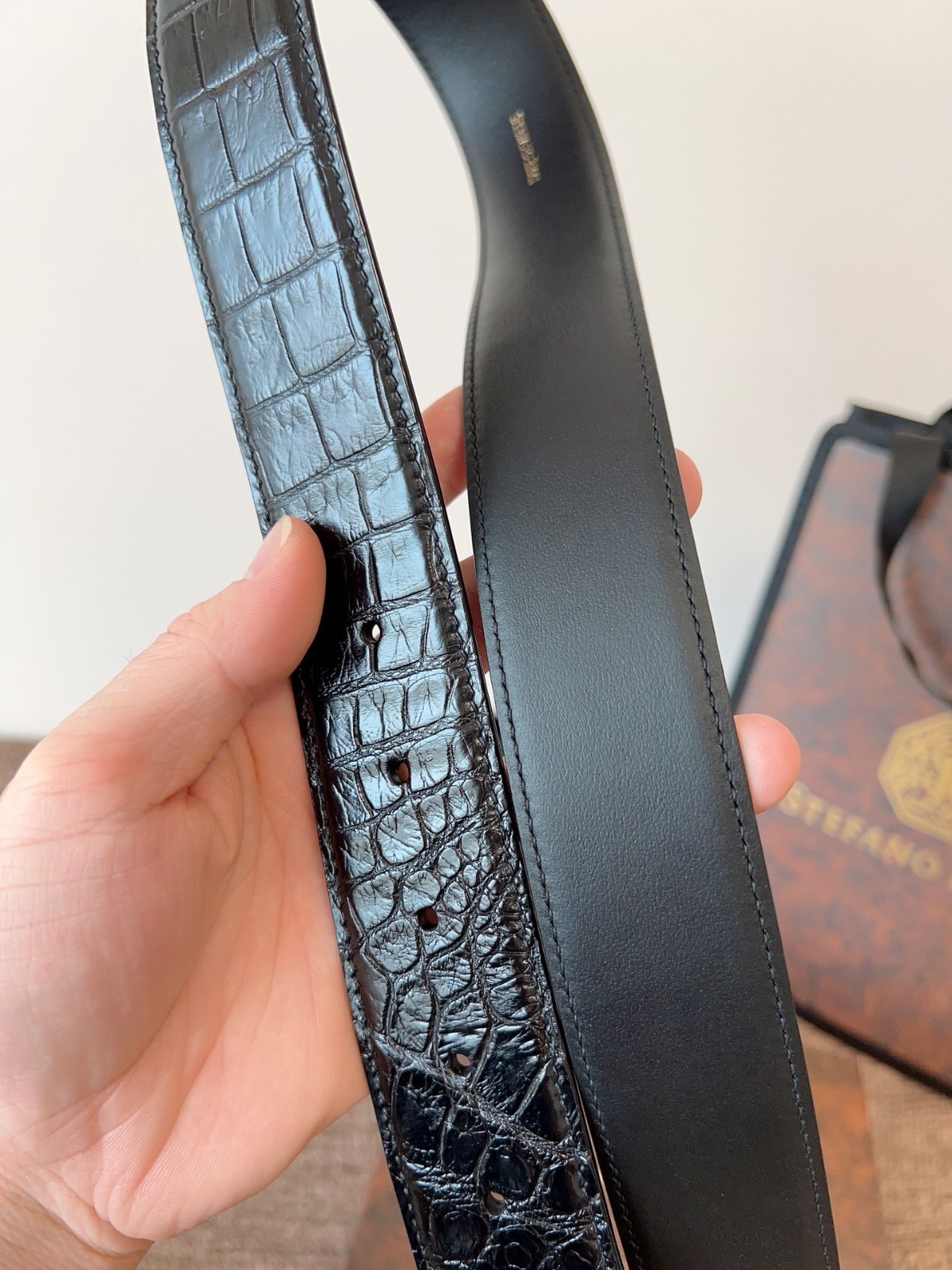 Authentic Stefano Ricci belt width 3.8cm/1.5inch
