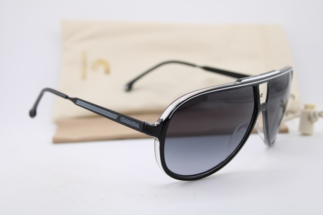 NEW CARRERA 1050/S 80S9O BLACK GREY GUNMETAL AUTHENTIC SUNGLASSES 63-10