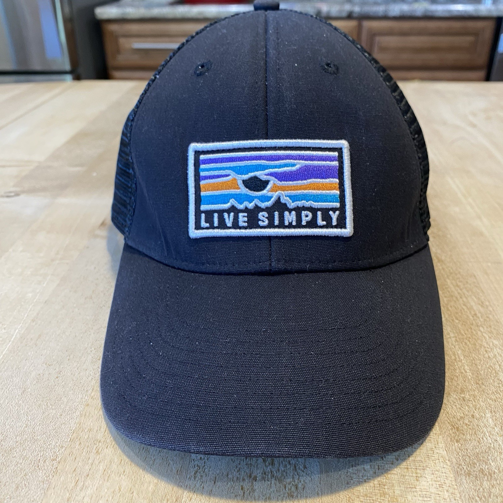 Patagonia Live Simply Sunset Lopro Trucker Hat – Black – 2016