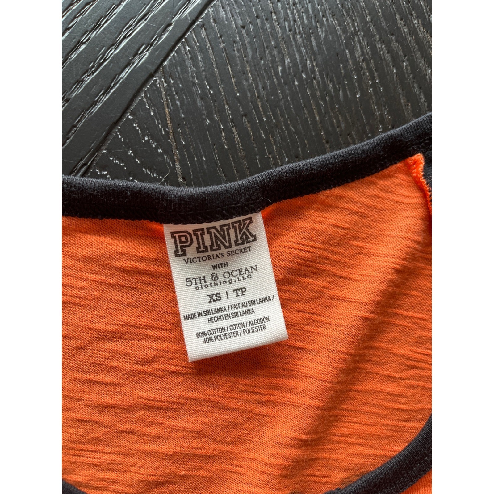 Pink Victoria’s Secret Baltimore Orioles Baseball Tee Orange Black XS 54 O’s