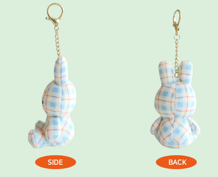 Nijntje Miffy Official Plush Doll : Bunny Rabbit Rainbow Toy Key Chain 11×6cm