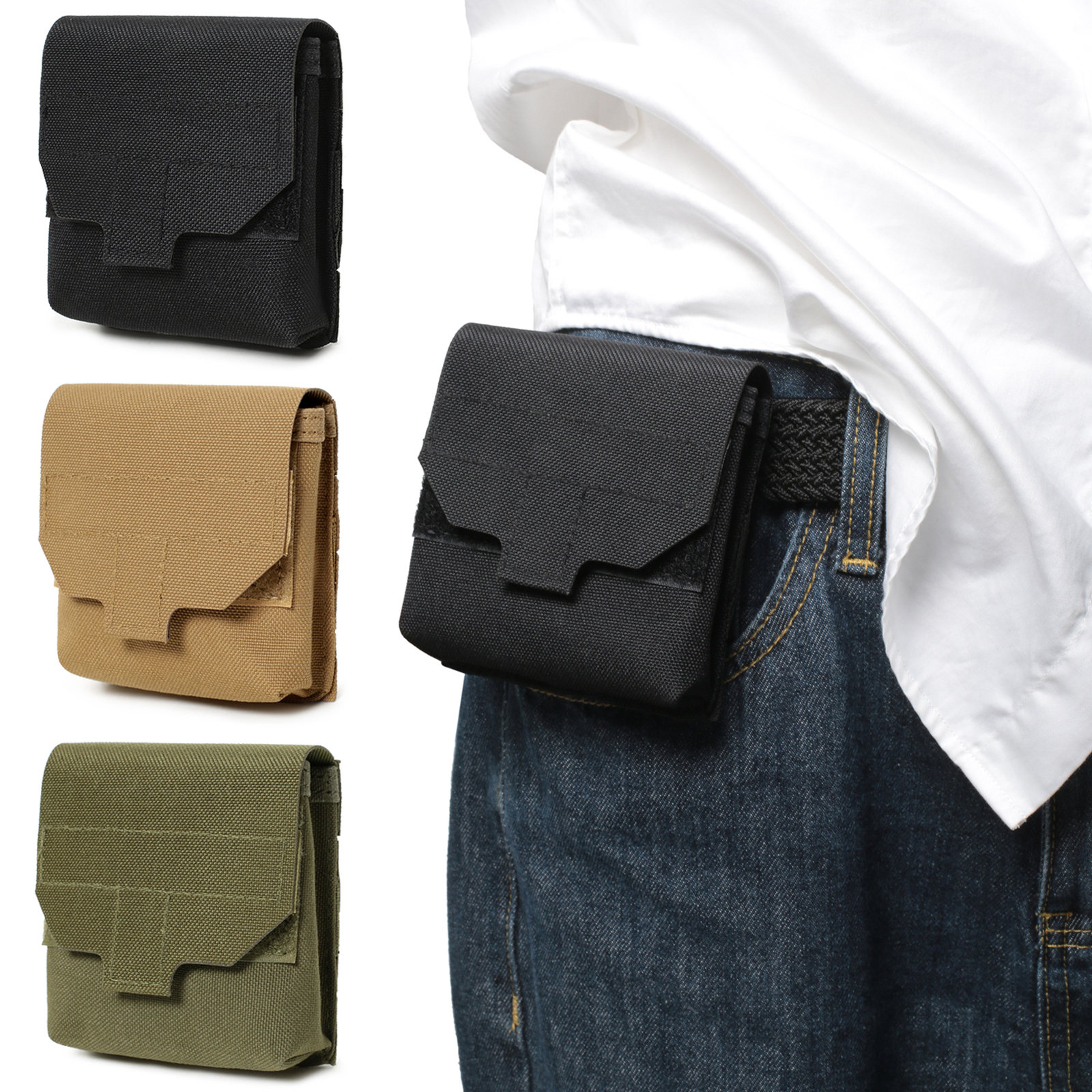 Tactical Micro Utility EDC Pouch Military MOLLE Essential Medical IFAK GP Pouch