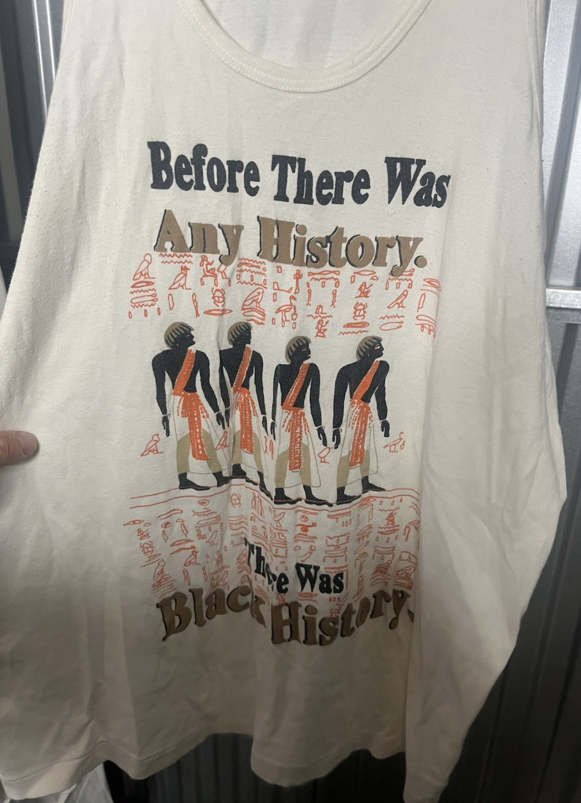BYC Tank Top Egypt Men’s XL ‘Before There Was History There Was Black History’