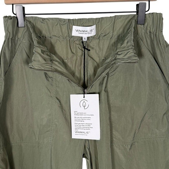 NWT Minimalist NYC Size S Tamara Davydova Olive Naomi Japanese Eco Nylon Pant