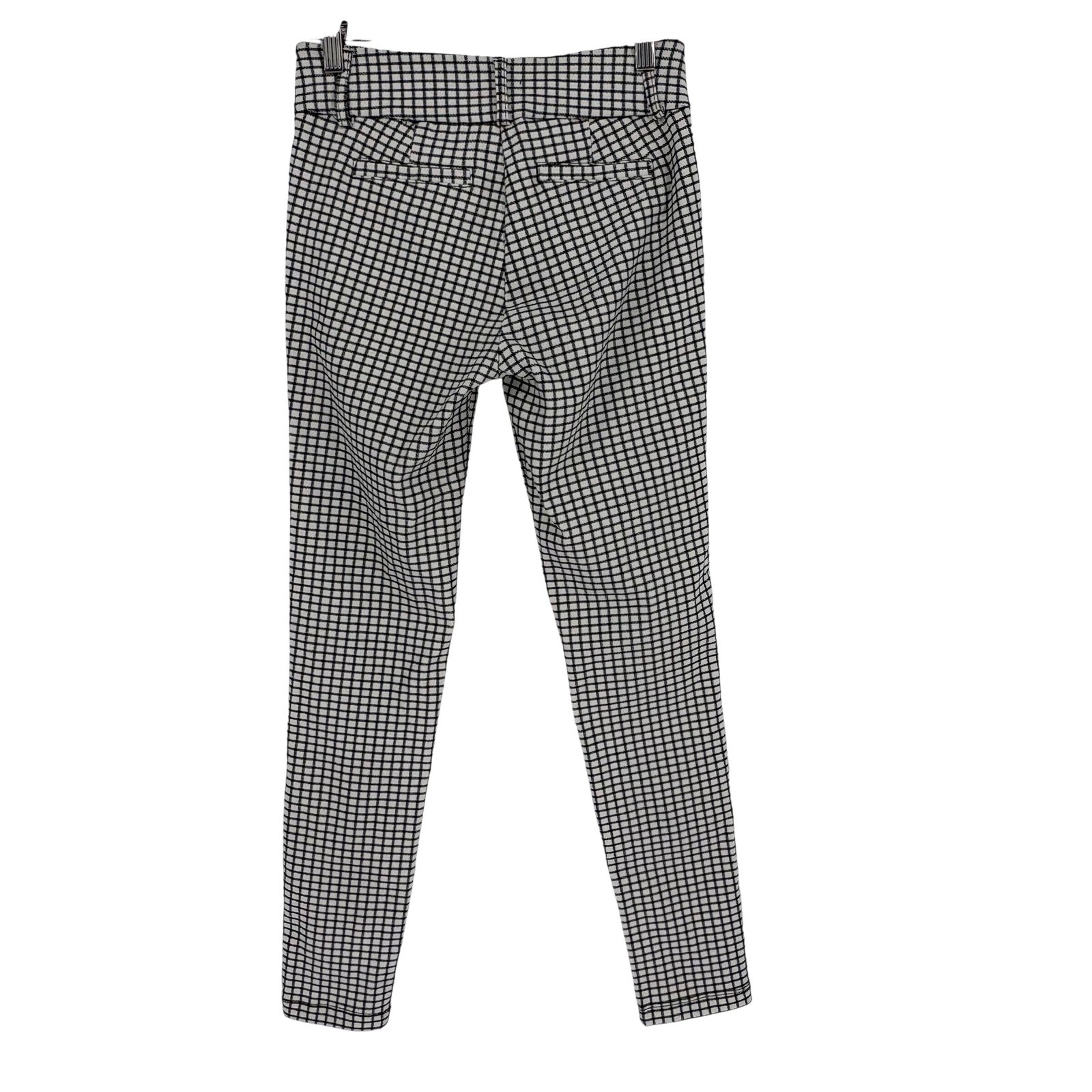 Shinestar Gingham Checkered Pants Black White Y2K Stretch Women Size Large