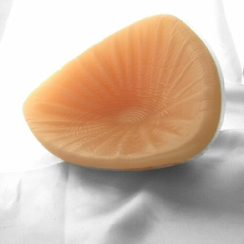 2 Pcs Silicone Breast Forms Fake Boobs Crossdresser Mastectomy Triangular Shape