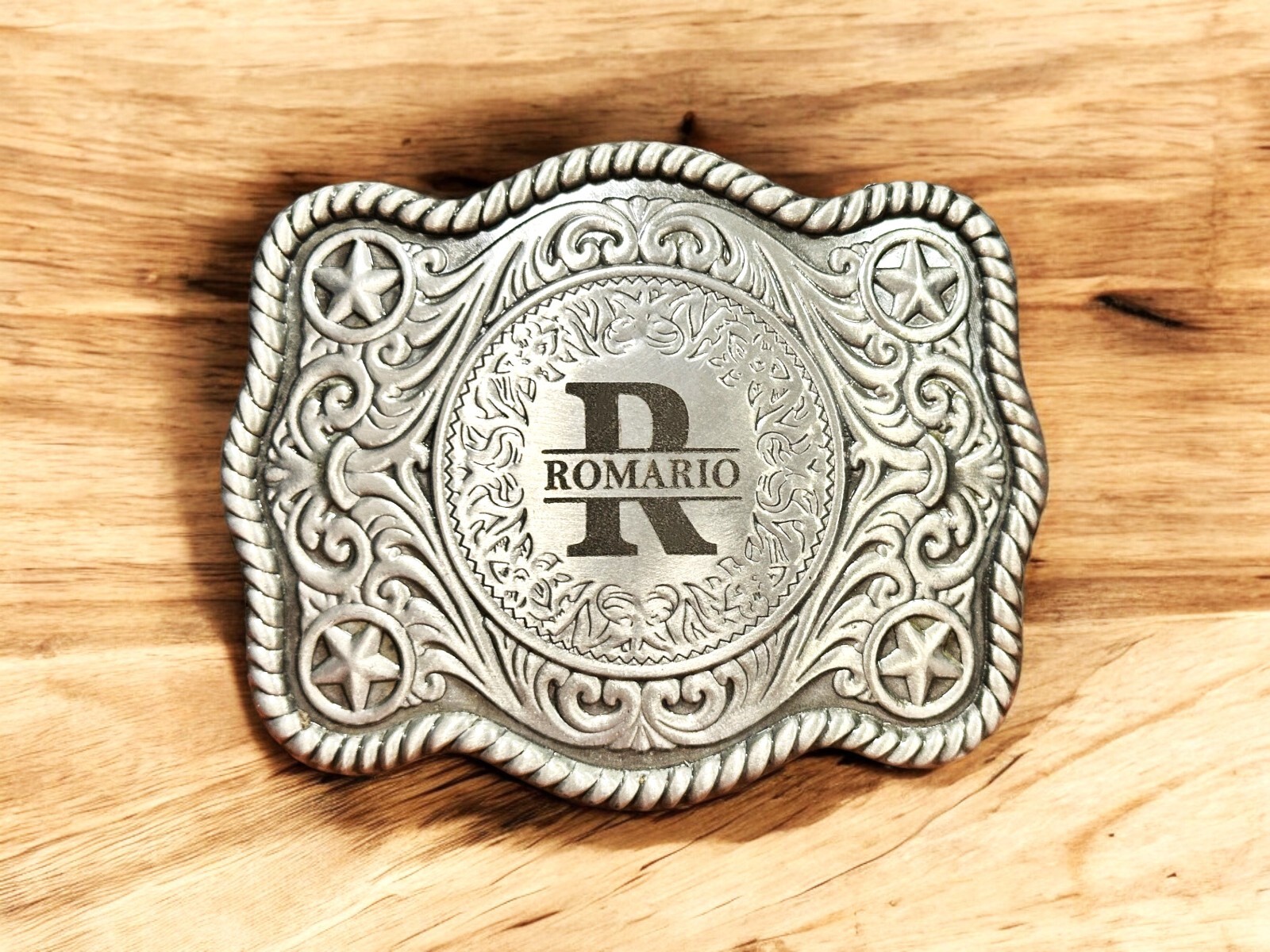 Engraved Belt Buckle Custom Personalized Monogrammed Western Buckle