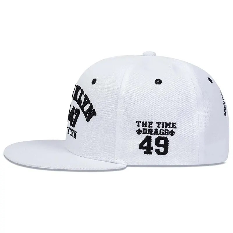 Brooklyn NYC Snapback Hat–Flat Brim Streetwear New York NY Cotton Baseball Cap