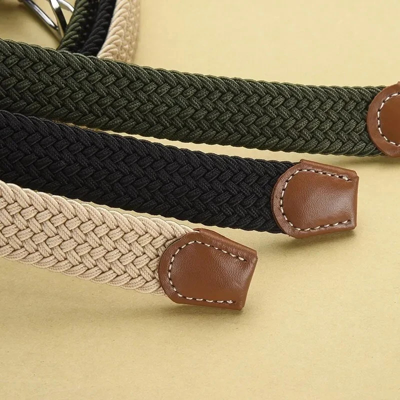 Elastic Fabric Braided Belt,Enduring Stretch Woven Belt for Unisex Men/Women/Jun