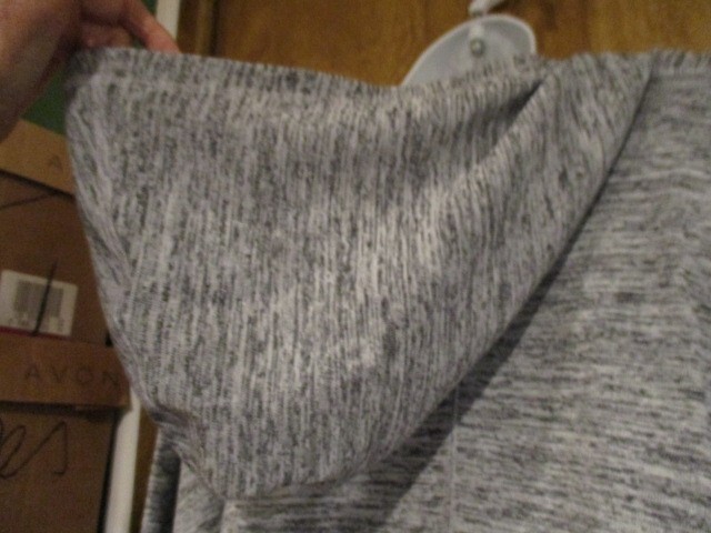 XERSION Pepper Gray Hoodie Cover Up w/Kangaroo Pouch Size MT Polyester/Spandex