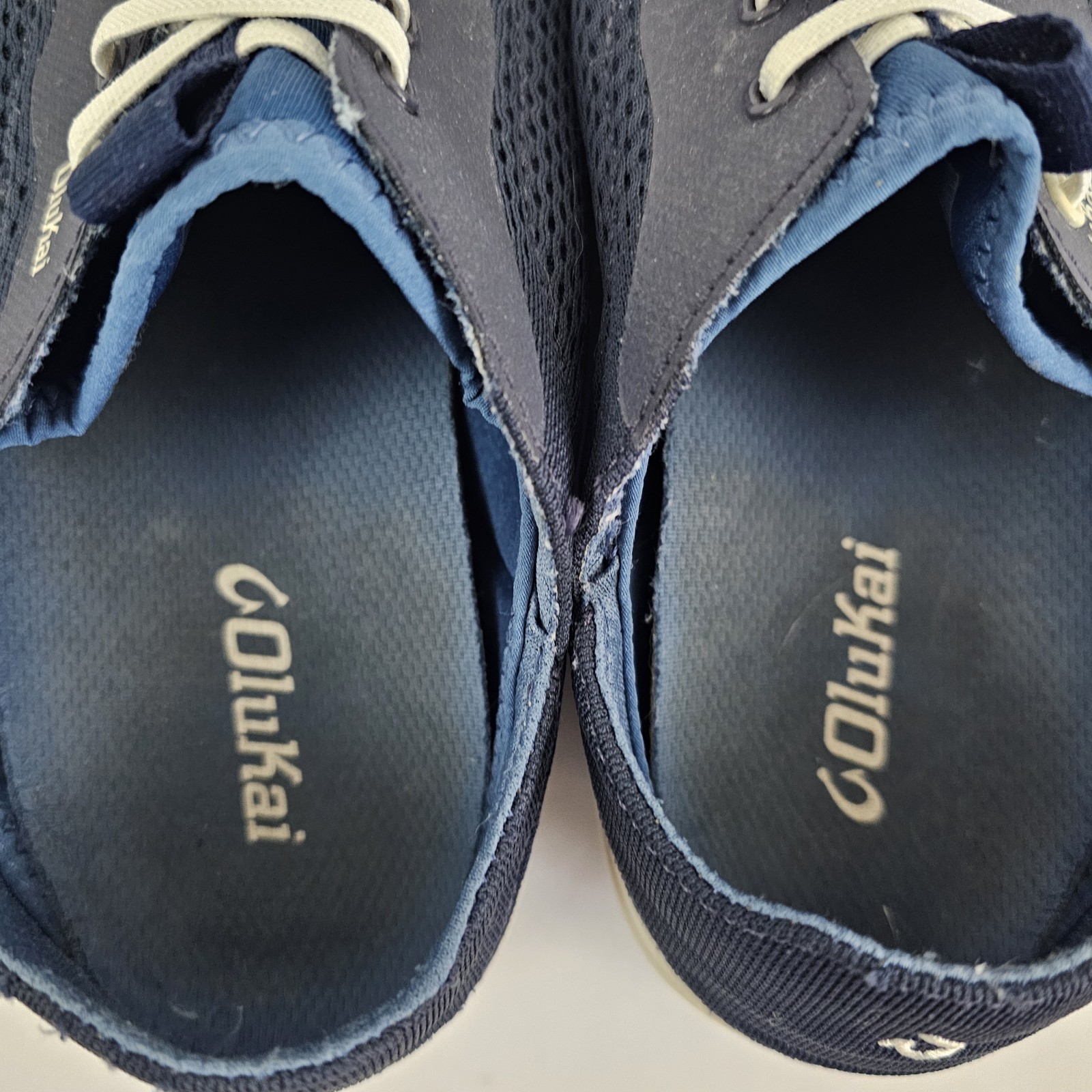 OluKai Moku Pae Boat Shoes Blue Mesh Lightweight Sneakers 10472-DE18 | Men’s 9.5