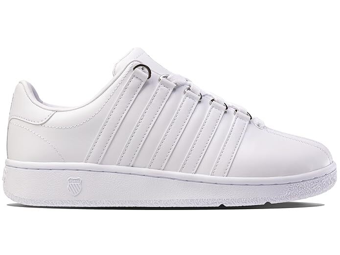 K Swiss Men’s Classic VN White Leather Tennis 07321-101 White