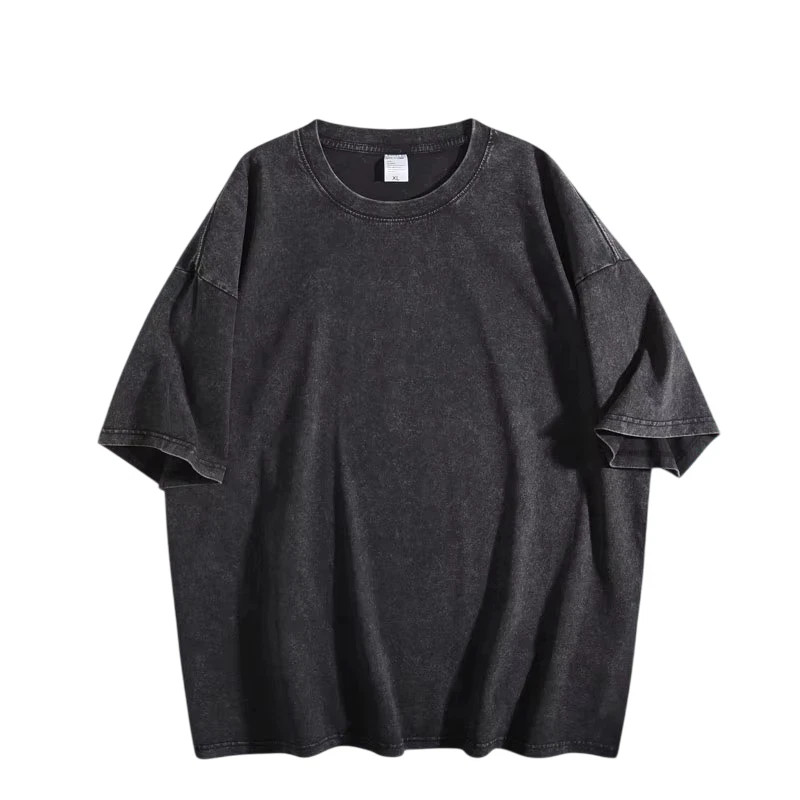 Vintage Washed T Shirt Men Women Oversized Tee 100% Cotton Casual Streetwear