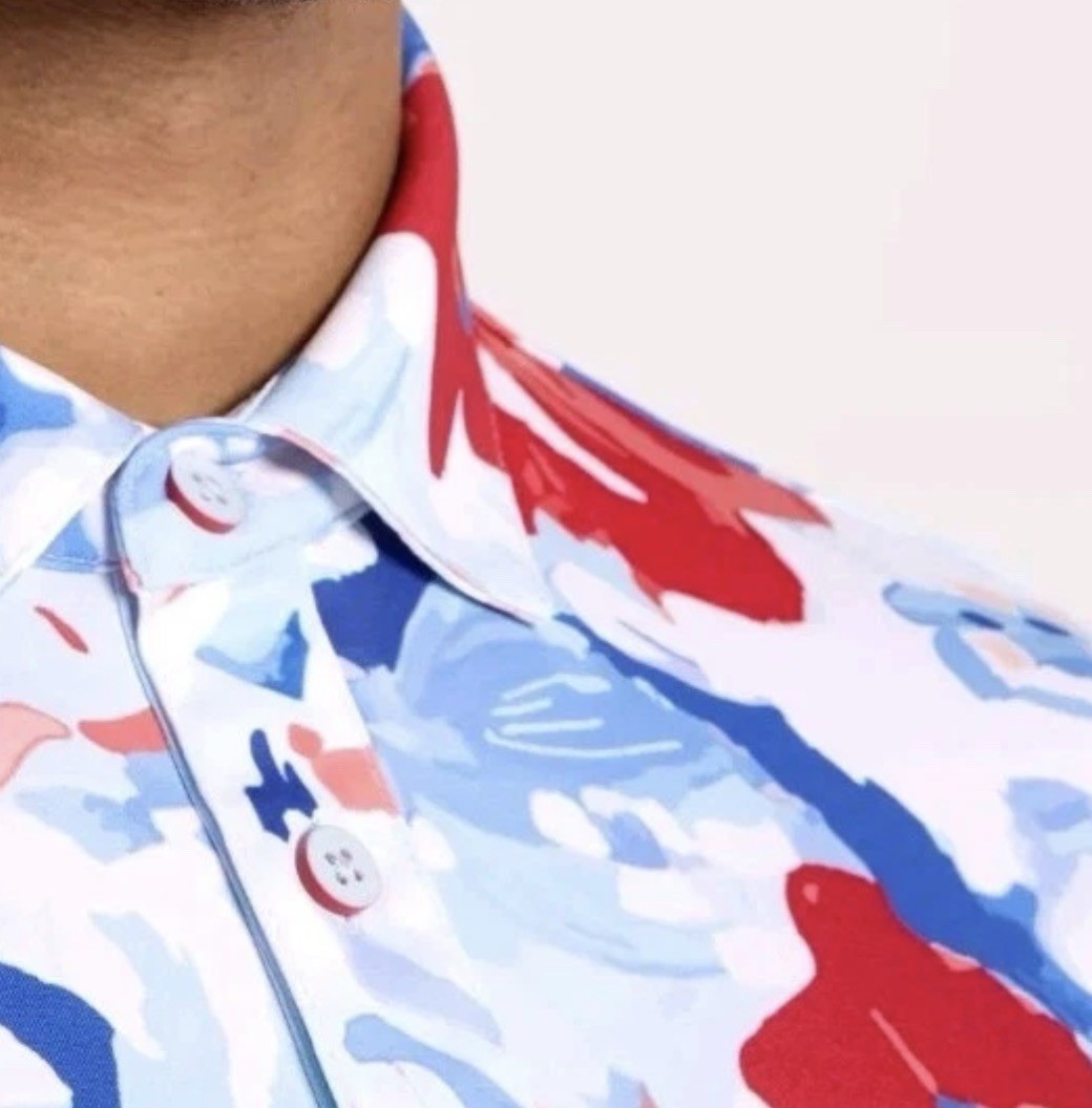 NEW Walter Hagen Polo Shirt Mens Floral Performance 11 Golf Tropical UPF 50+ XL