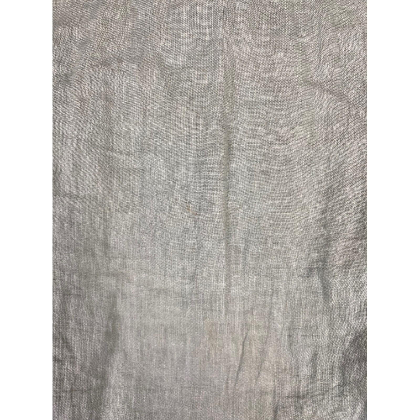 Tailor Vintage Linen Shirt Mens L Sage Green Long Sleeve Button Down Spots Noted