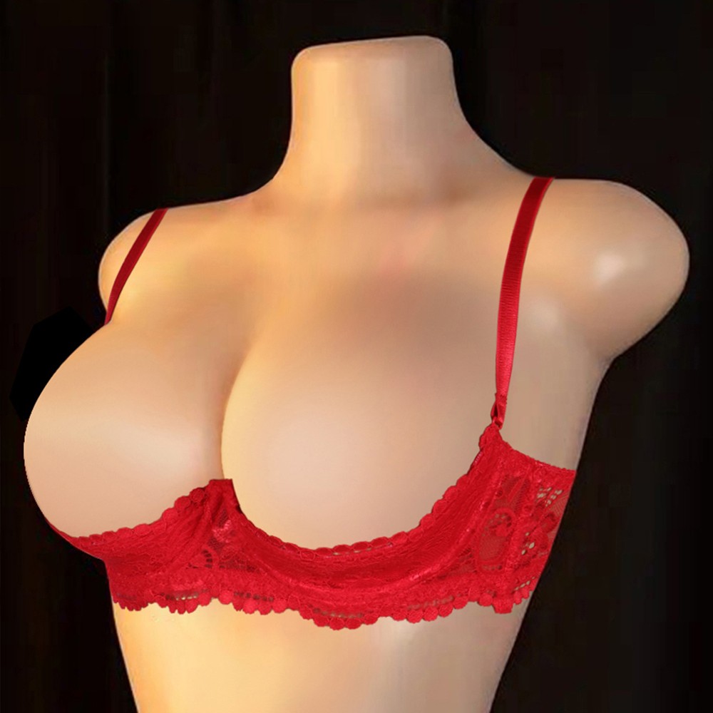 Lady Bras Half Cup Bra Low Cut Sexy Lingerie Underwired Bra Party Brassiere ABCD