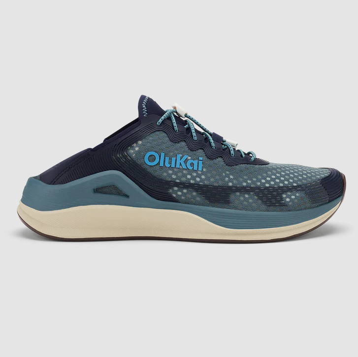 NEW 100% OluKai Ahi Men’s Marine Shoes Storm Trench Blue Quick Dry Water Fishing