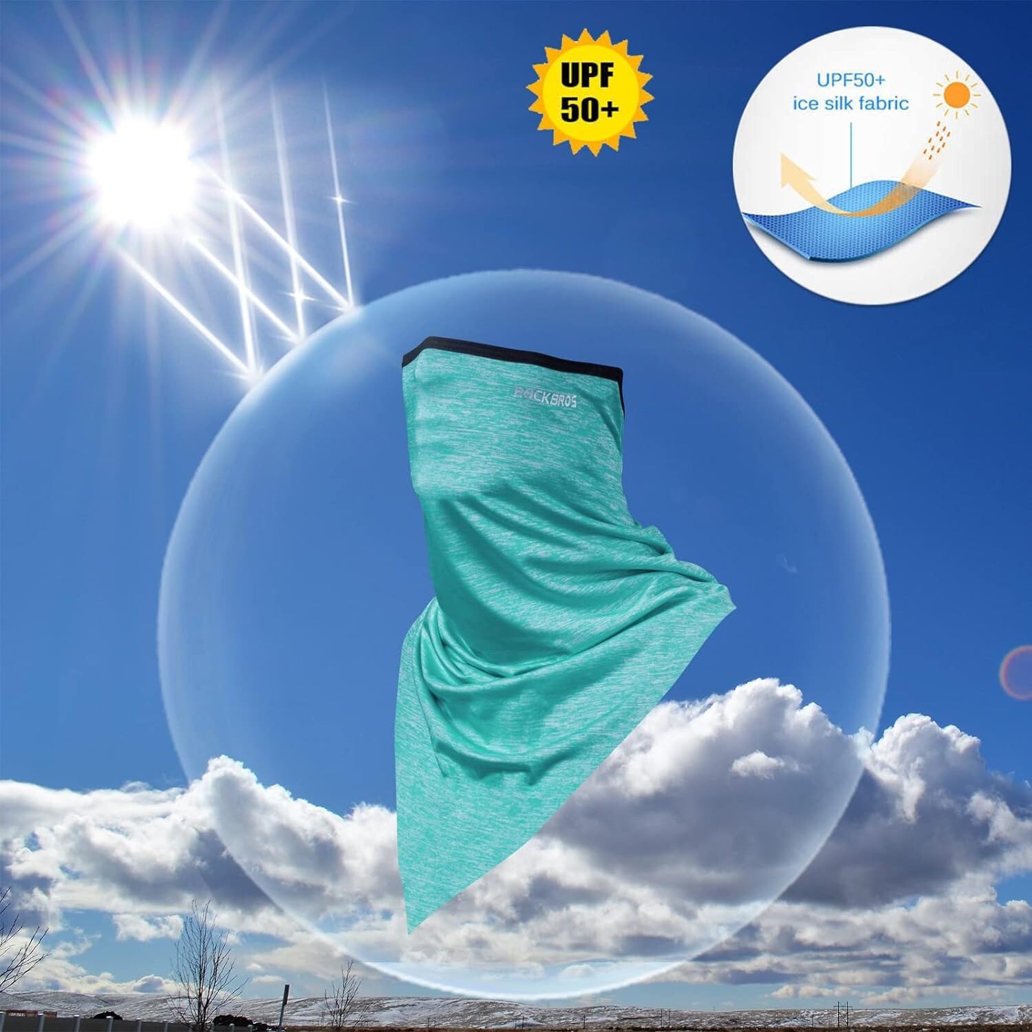 Cooling Neck Gaiter Summer Face Cover Scarf Hat Sun UV Protection Balaclava Mask