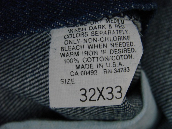 TI13407 USA VINTAGE 1980s *LEE* LOT 202 BOOT CUT JEANS 33×32 (msr 33″x32″) DARK