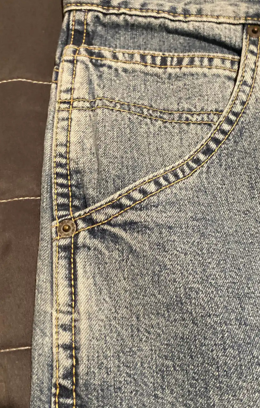 NWT Savile Row Carpenter Jeans Mens 33×30 Light Wash Blue Denim 100% Cotton