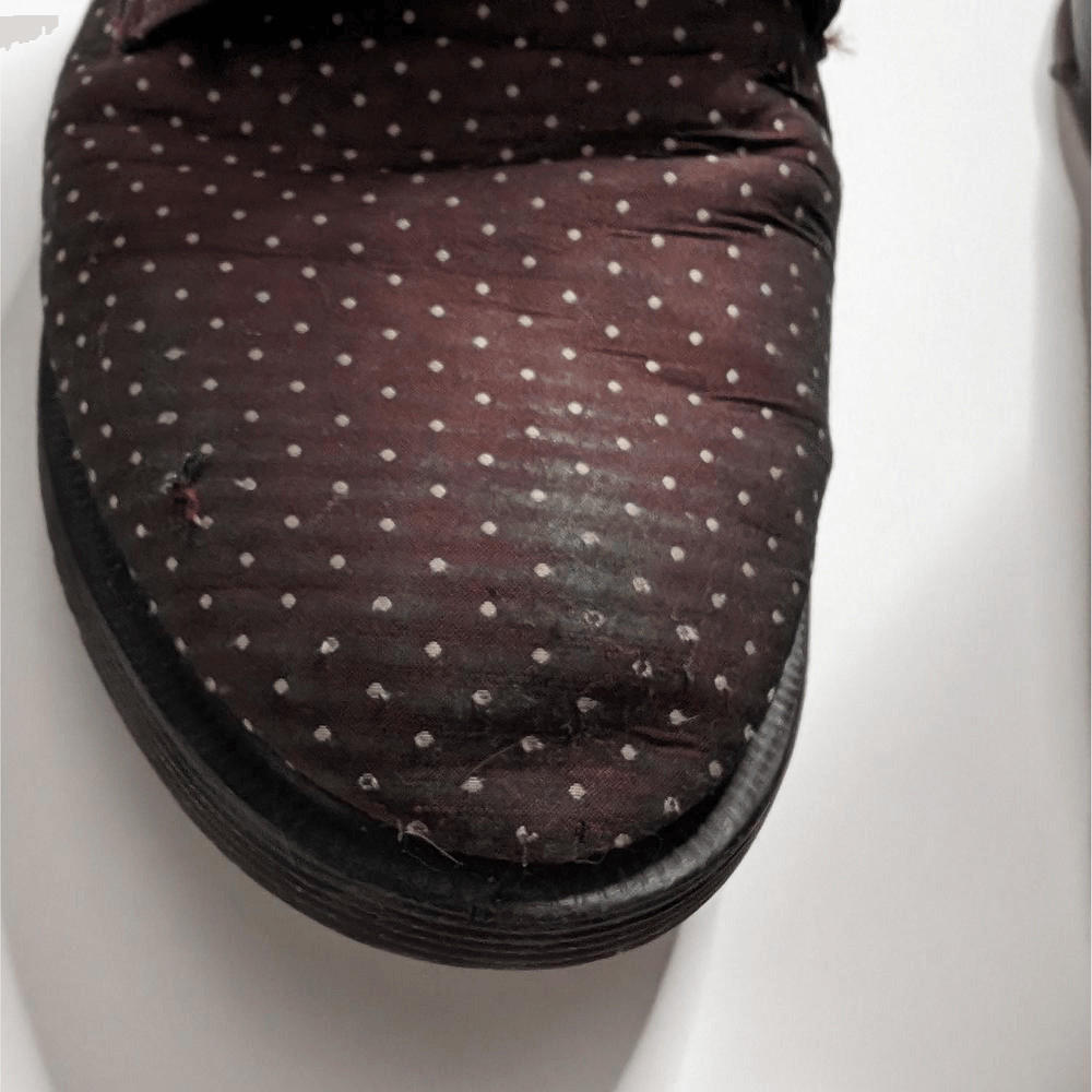 Dr. Martens Evan Ankle Lace Up Boots Polka Dots Pattern Size 9