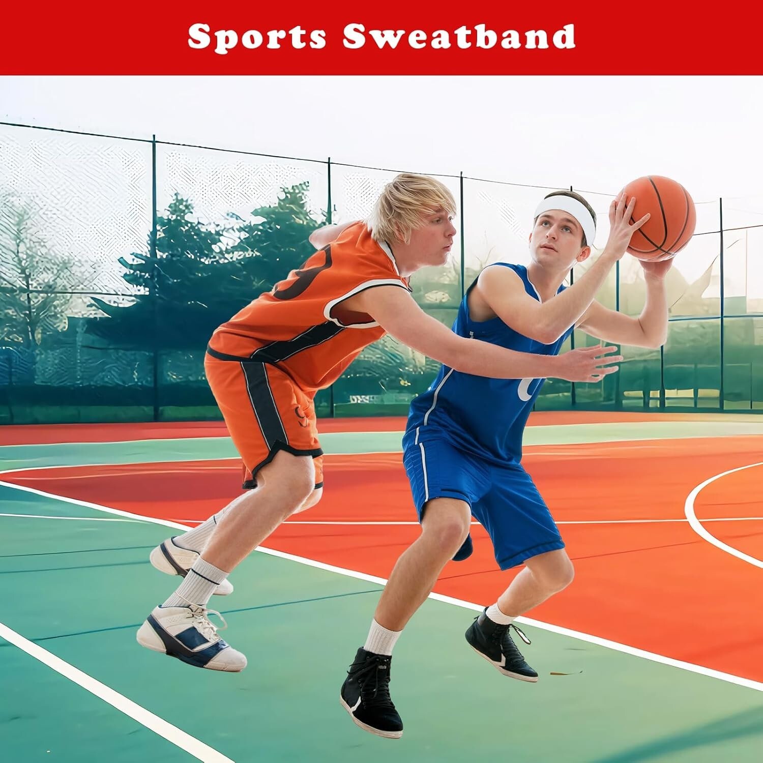 3pack Sports Headband Yoga Gym Sweatband Women Men Hair Bands Head Sweat Band