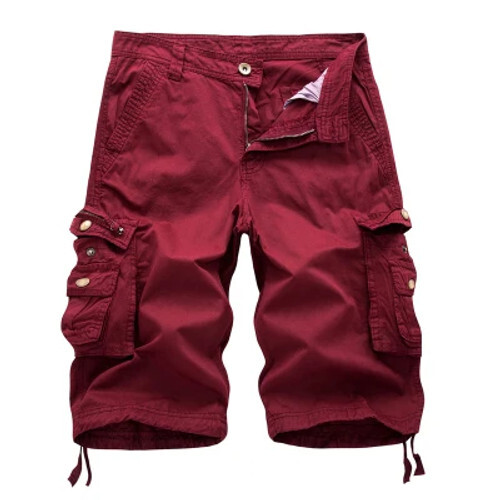 Men’s Cargo Shorts Casual Solid Multi-Pocket, Color Options