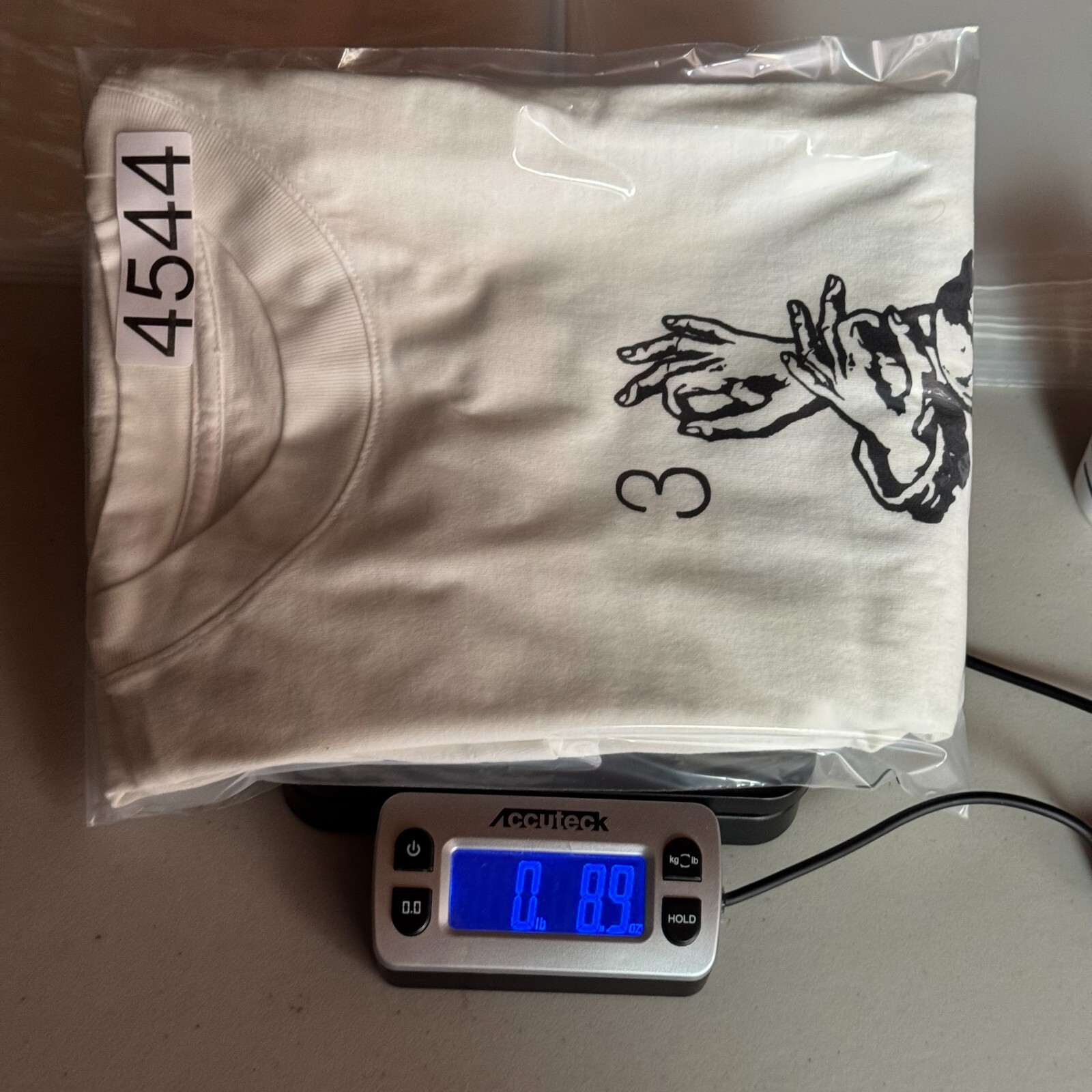 Collect And Select Steph Curry 3 God T-Shirt Mens Large White Graphic Streetwear