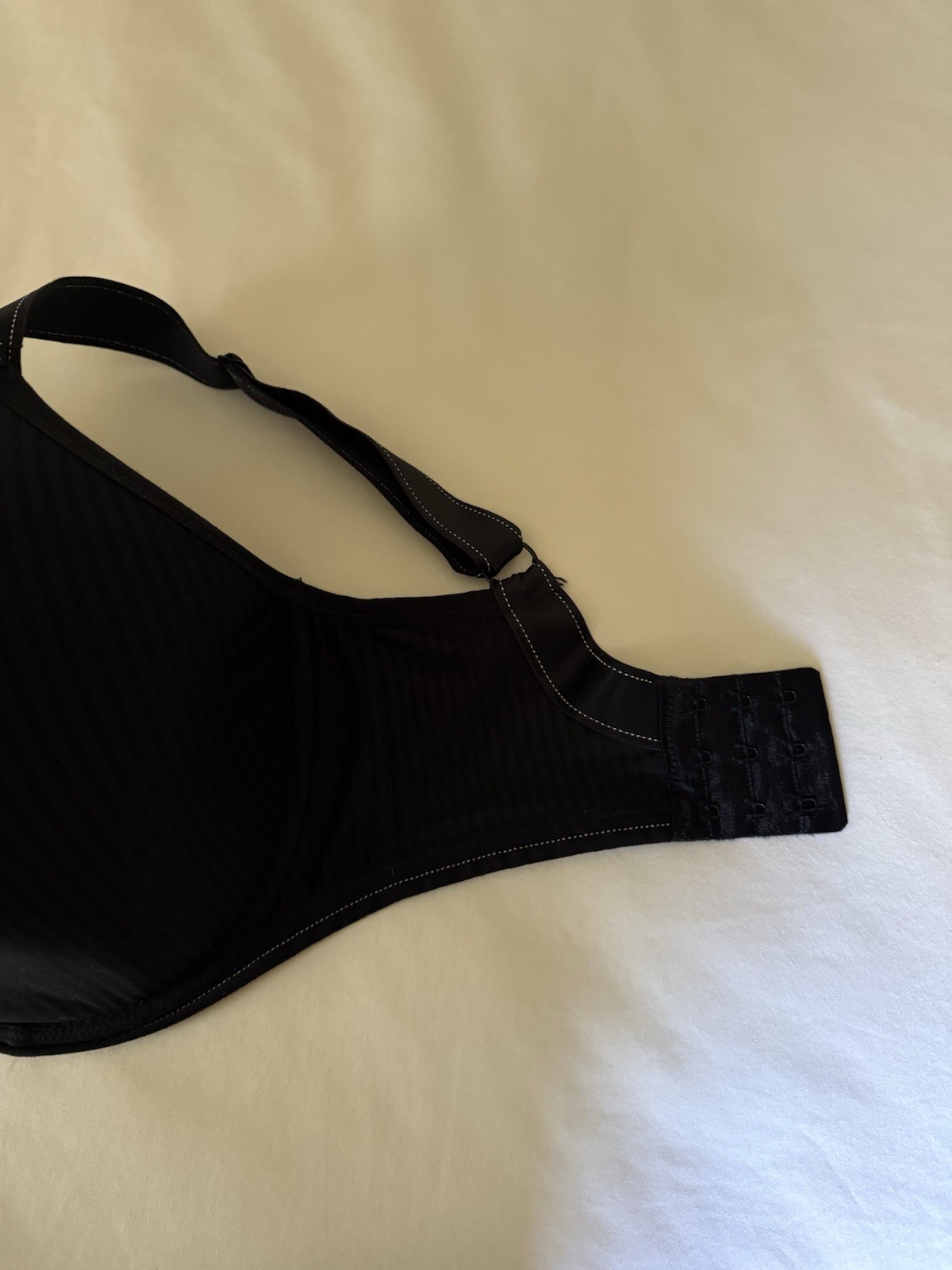 Freya 32K Bra Black Striped Idol Balcony T Shirt Underwire Back Closure 1050