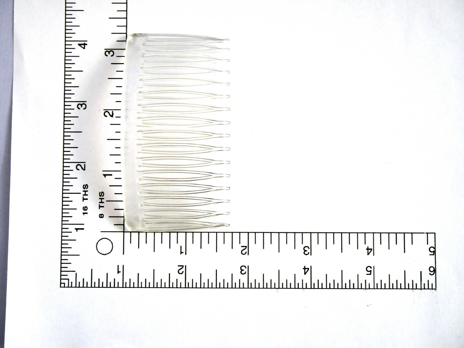 4 Combs x Good Hair Days 3 1/4″ Clear Side comb Hair Comb Made in USA 42212