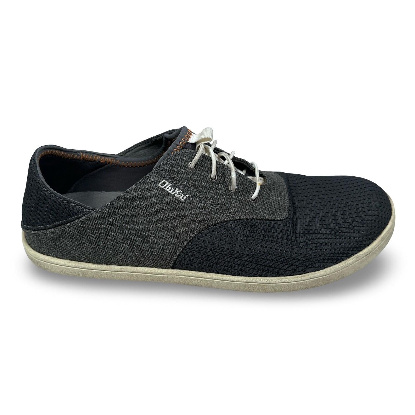 OluKai Nohea Moku Men’s Size 9 Dark Blue Textile Slip-On Sneakers