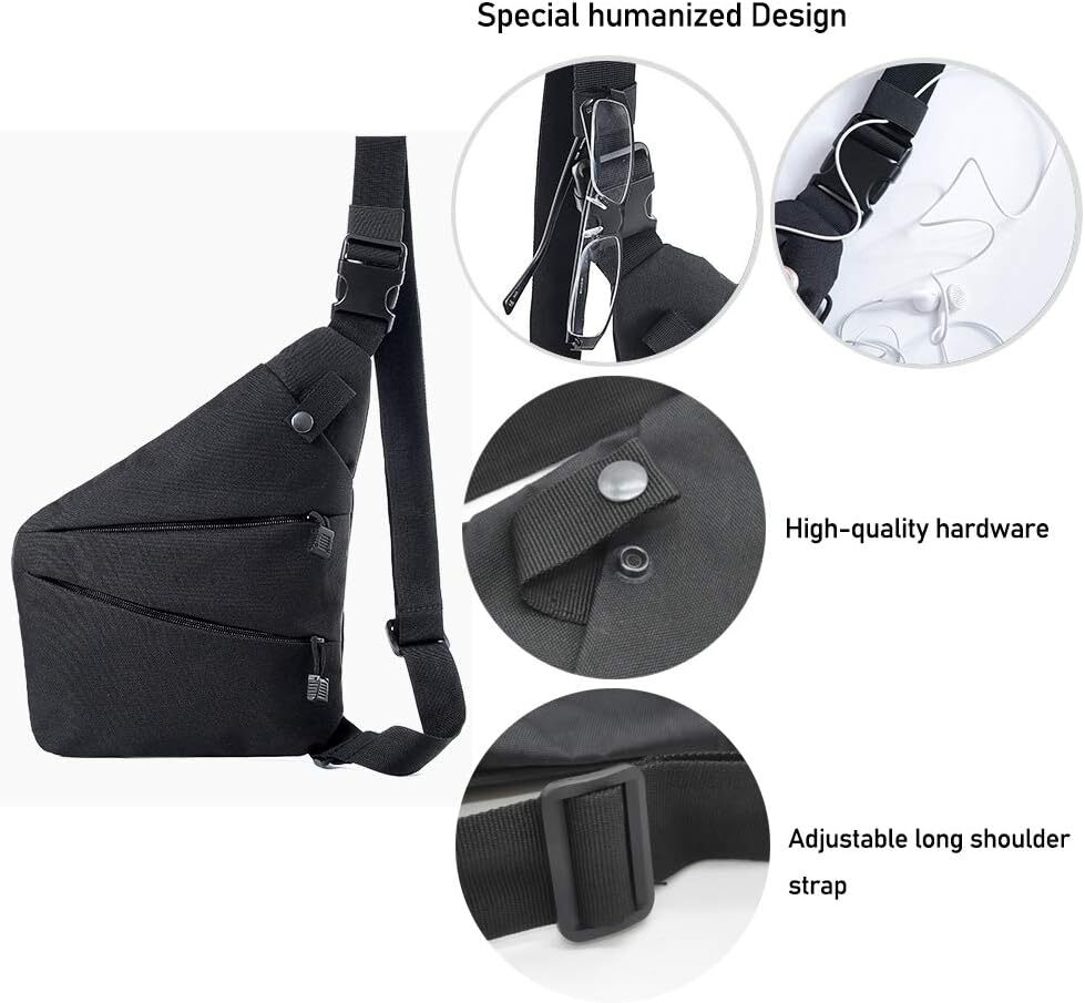 Waterproof Men Sling Bag Chest Cross Body Travel Sport Small Shoulder Backpack