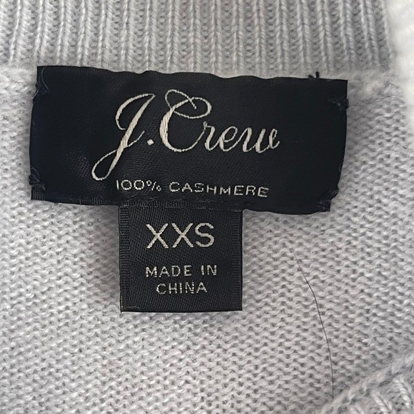 J.Crew Womens XXS 100% Cashmere Turtleneck Sweater Light Blue Periwinkle Ribbed