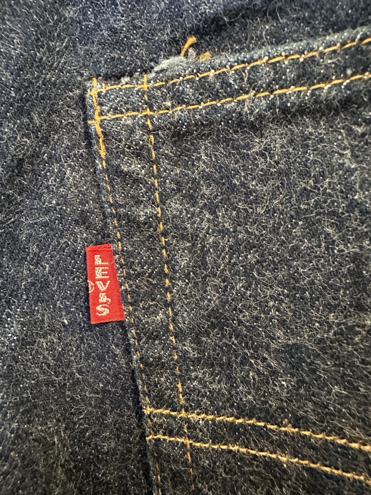 VINTAGE LATE 1960s/EARLY 70s LEVI’S 501 BIG E REDLINE JEANS – FOR PARTS / REPAIR