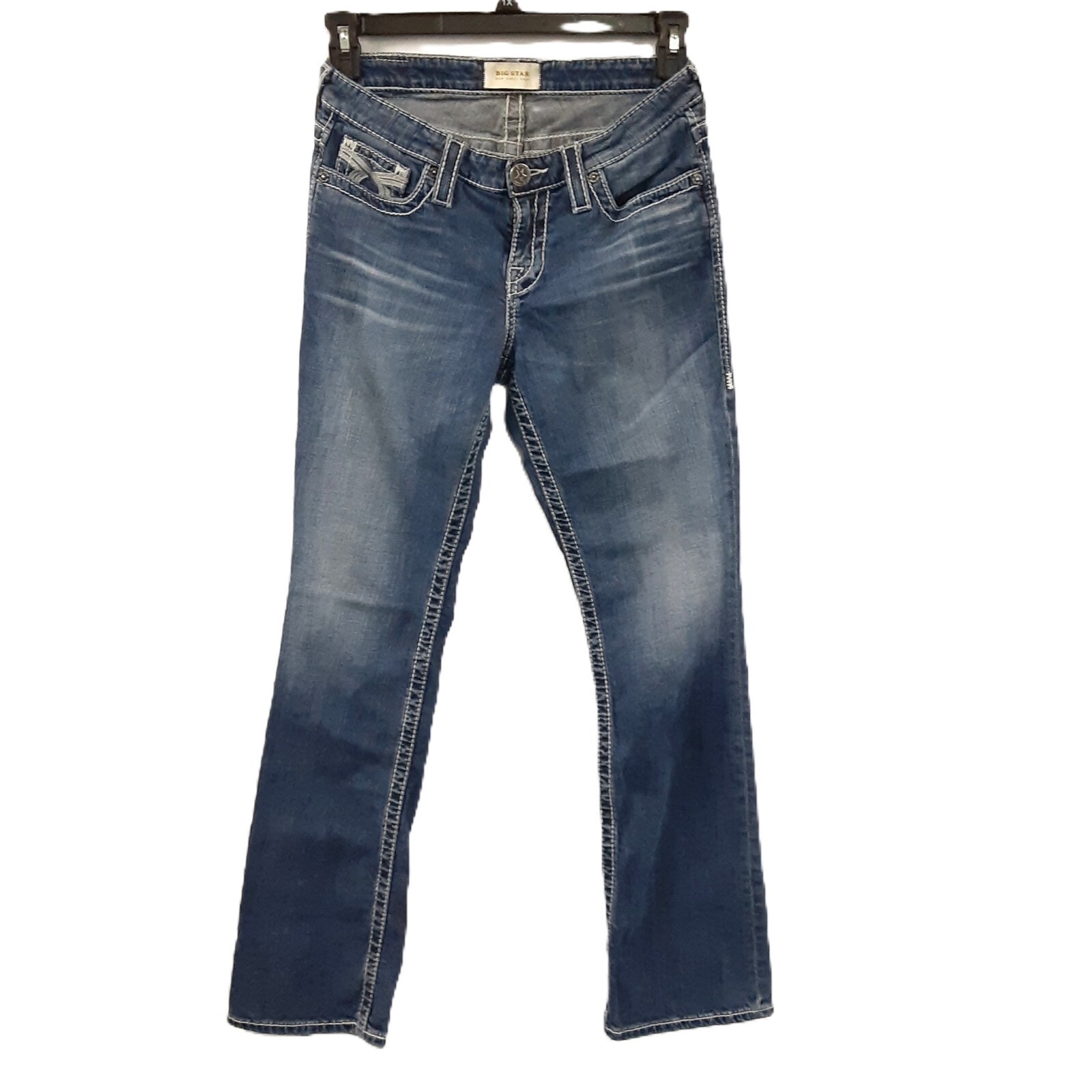 Big Star Womans Jeans Size 28R, Pockets Waist 28″ New Hazel Boot Low Rise Pocket