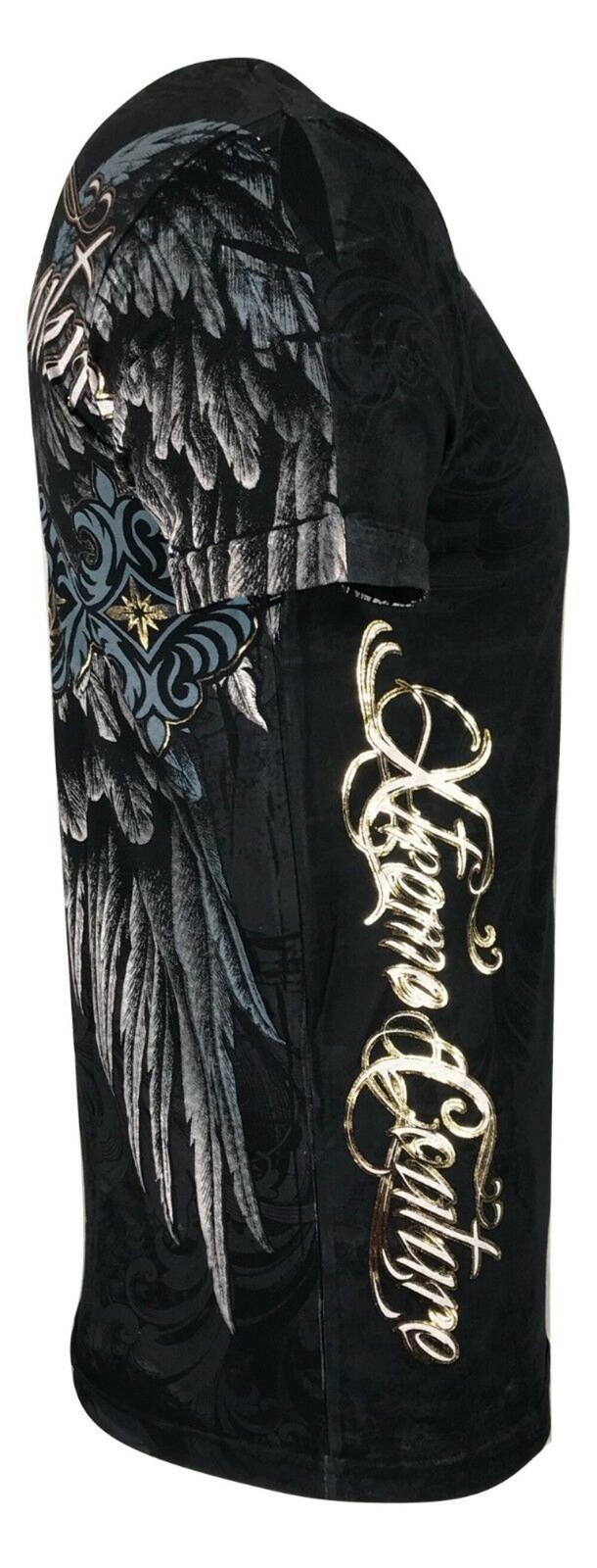 Xtreme Couture By Affliction Men’s T-Shirt SINNERS Tattoo Biker Black
