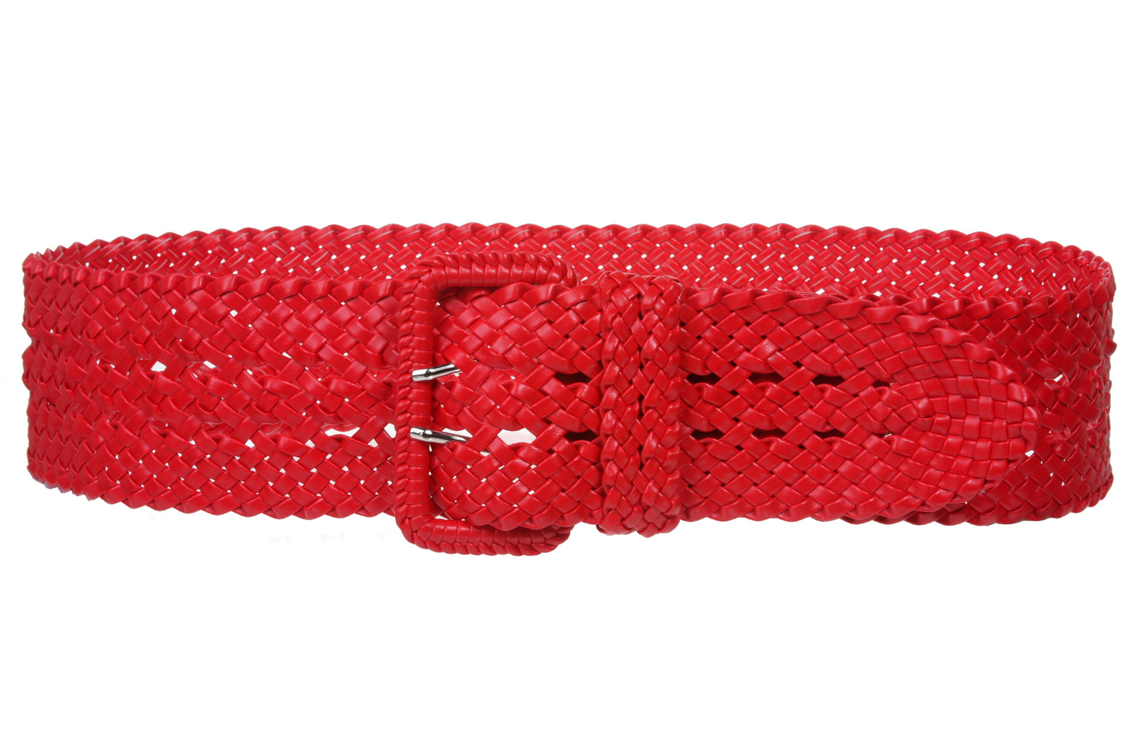 Women’s 3″ Wide Hand Made Braided Square Buckle Belt