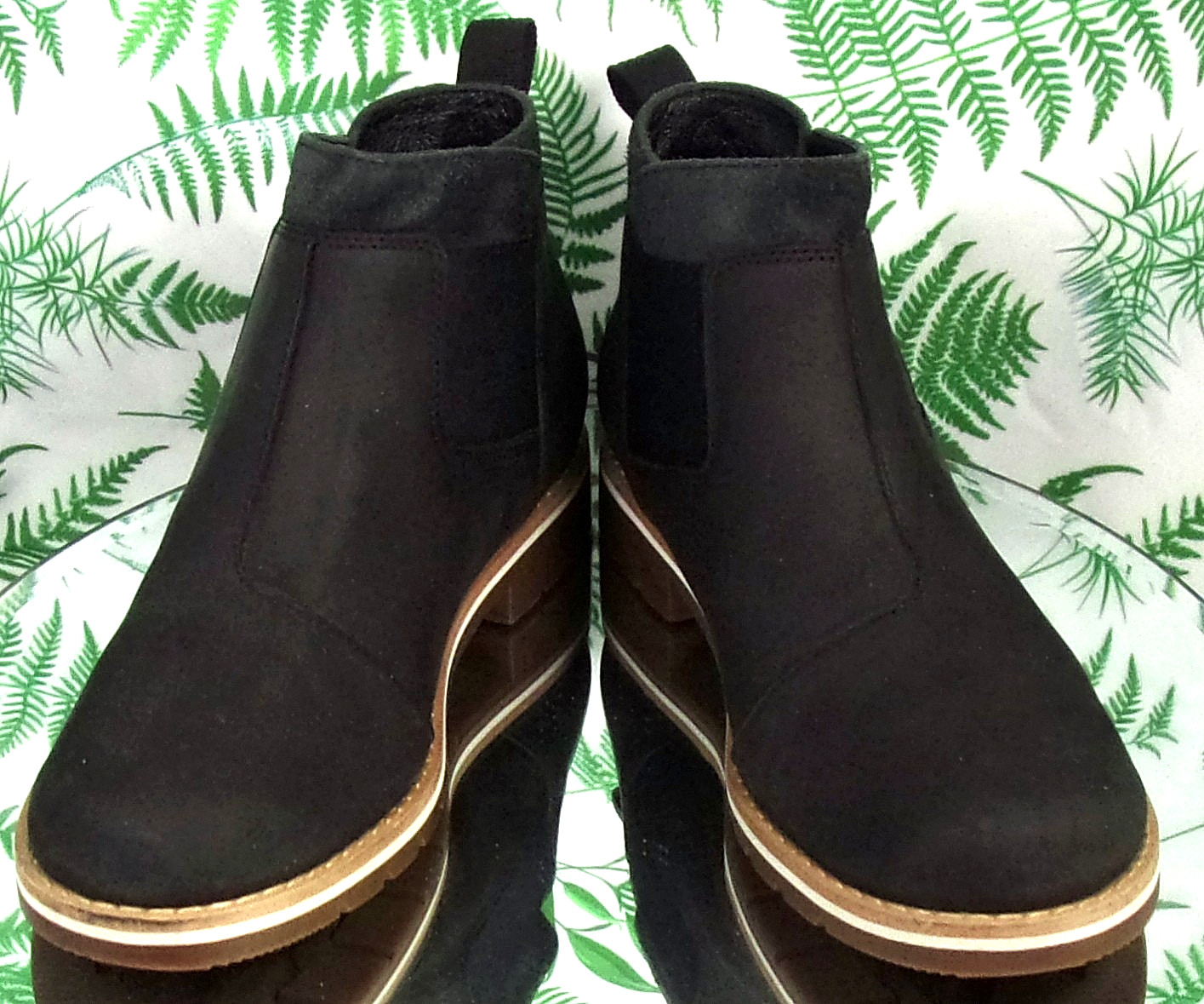 CHACO CATALUNA EXPLORER BLACK LEATHER FASHION ANKLE BOOTS SHOES US WOMENS SZ 7