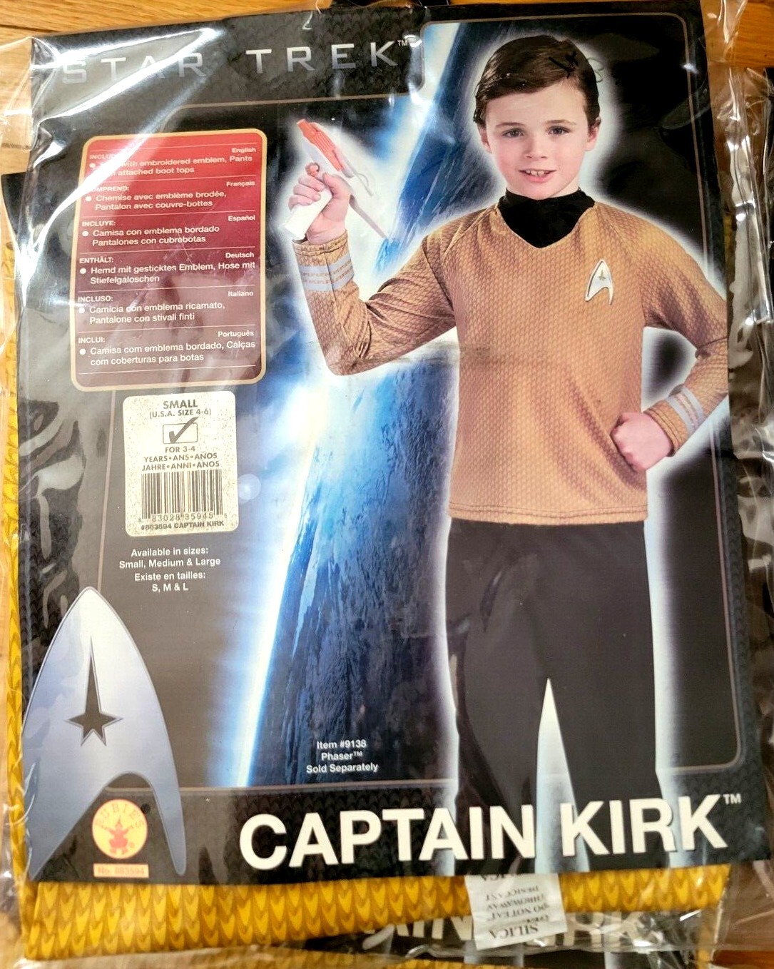 Star Trek Kids – Rubies Costumes Kirk, Scotty, Spock, Lt Uhura – Use Drop Down