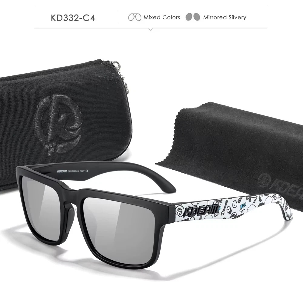 KDEAM Photochromic Polarized Sunglasses Men Women UV400 Sport Eyewear with Case
