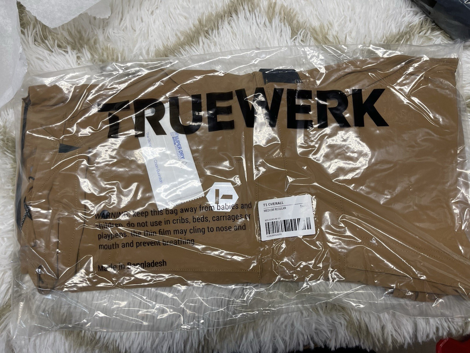 🧡*NWT*Truewerk T1 Overalls with Knee Pads Men’s Size M Regular – Sand MSRP$149