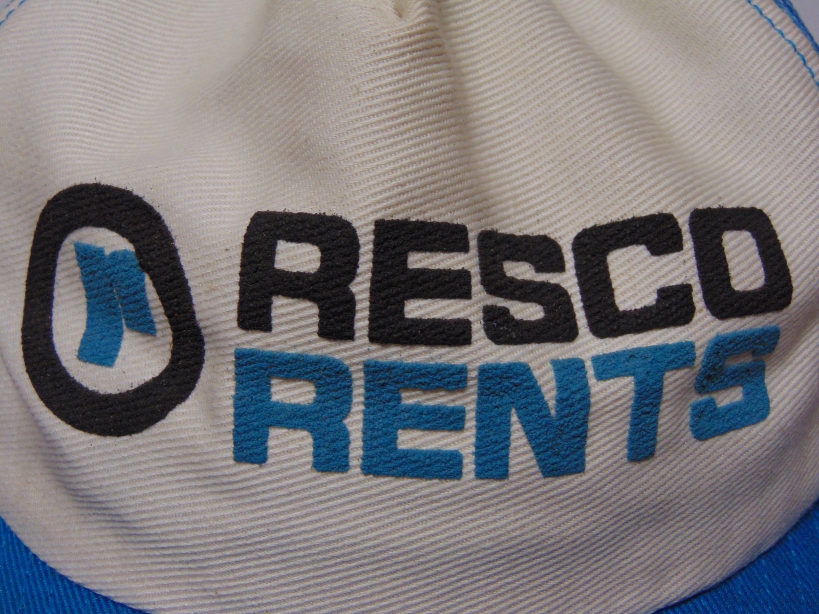 Vintage 1980s RESCO RENTS GREENSBORO NORTH CAROLINA Snapback Trucker Hat Cap USA