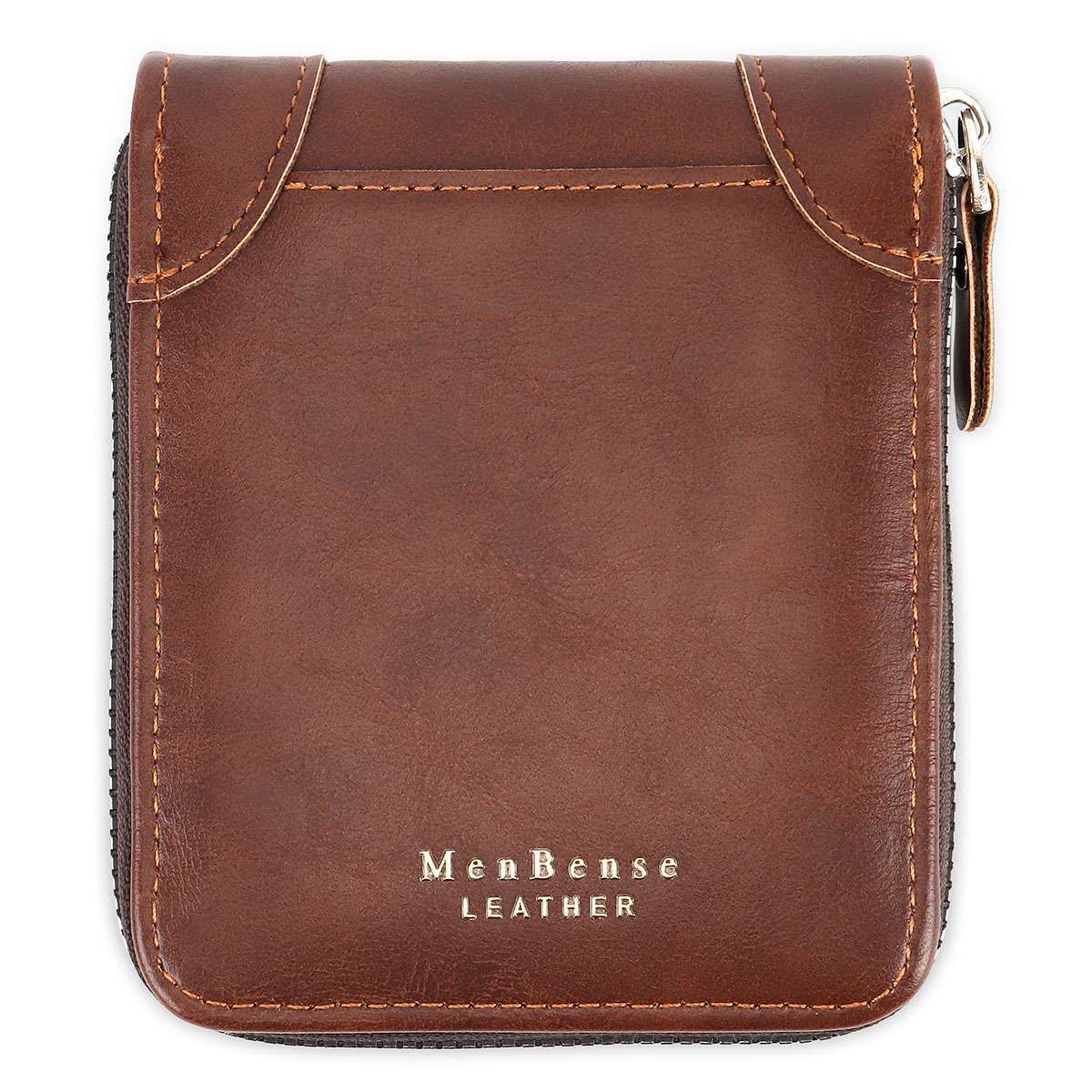 Mens RFID Blocking Leather Wallet Credit Card ID Holder Zipper Purse Waterproof