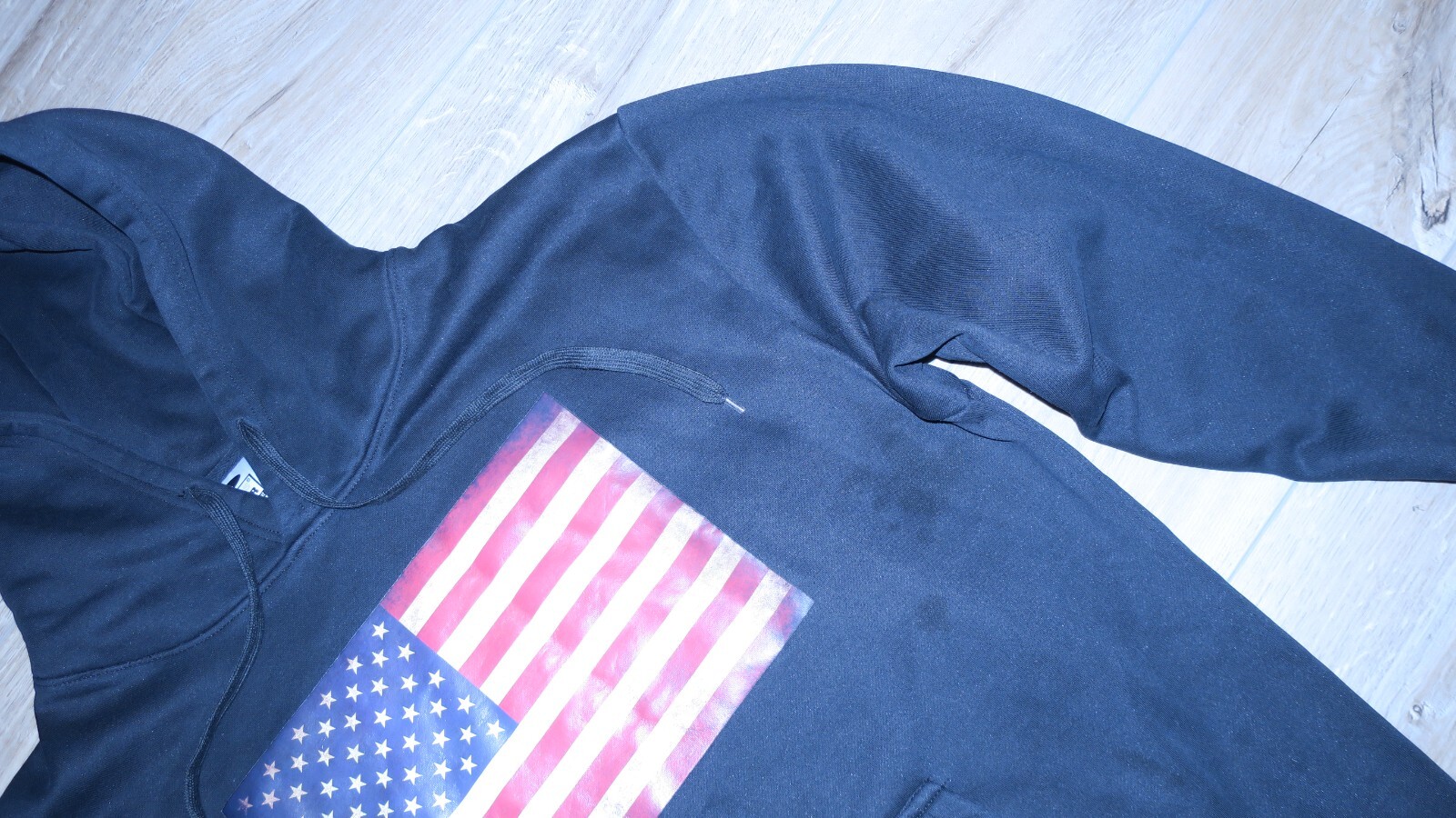 Boss Wear Men’s XL USA American Flag Hoodie Sweatshirt Pride United States ✅